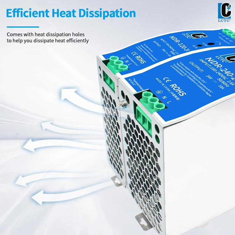 12 В 24 48 источник питания постоянного тока ИБП Монтаж на DIN-рейку Лабораторный