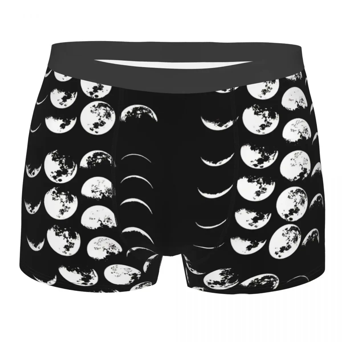

Мужские трусы-боксеры Moon Phase, дышащие трусы, пикантные шорты, Подарочная идея