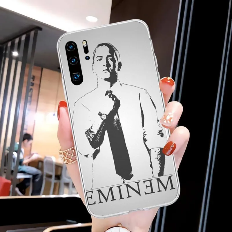 Крутой чехол для телефона Rapper Eminem Huawei P20 P40 Lite P30 Pro P Smart 2019 Nova 3e 6 Se силиконовый