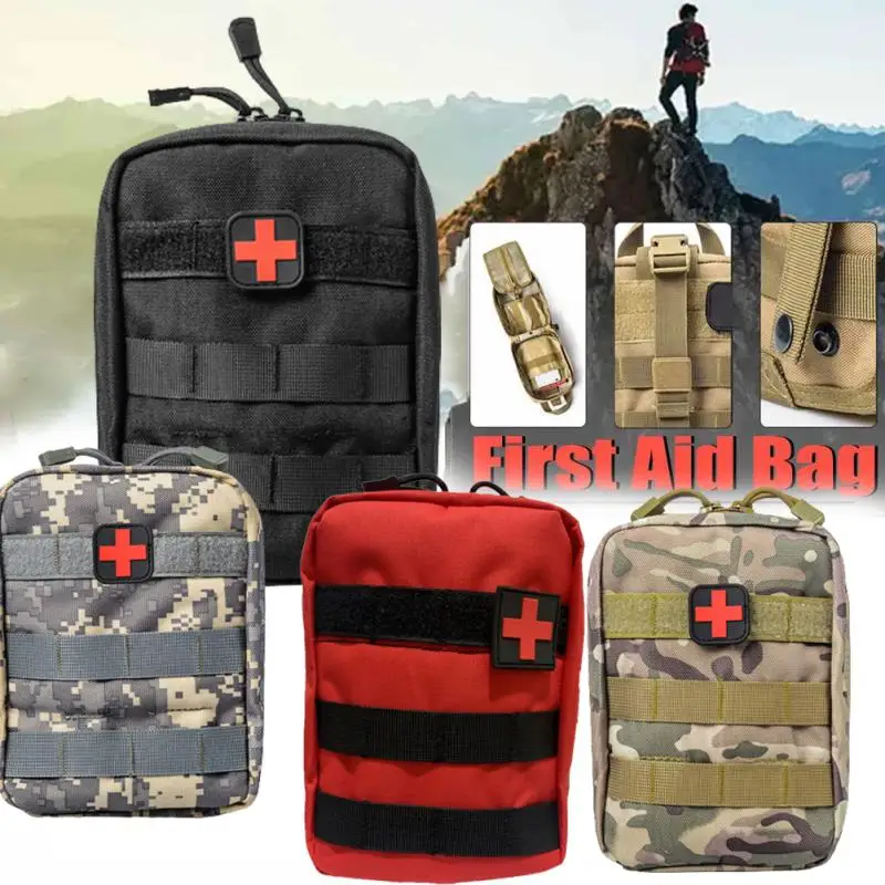 

Medical Survival Kit Hunting Outdoor Box Large Size Nylon Bag First Aid Kit Camping Tactical Medical Bag First Aid Tactical