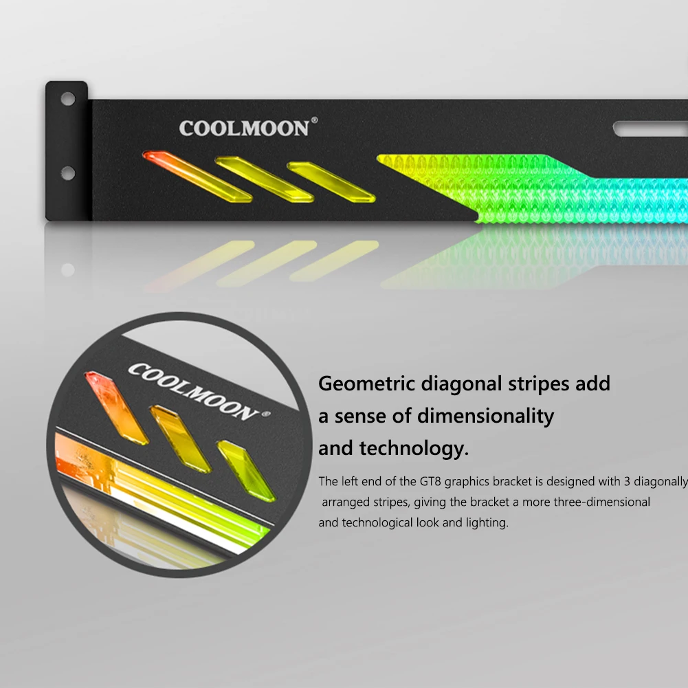 Горизонтальный держатель для видеокарты COOLMOON GT8 графический процессор поддержка