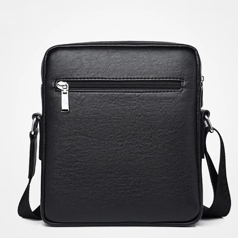 New Business Men's Leather Shoulder Bag Korean Style Luxury Male Messenger Bag Casual Crossbody Bag For Man