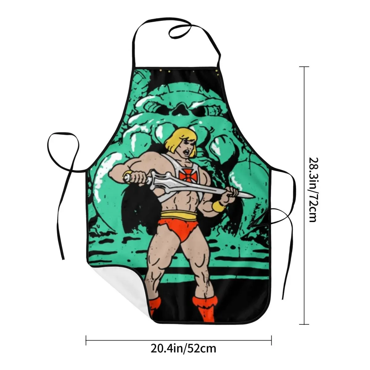 Unisex Masters Of The Universe Kitchen Chef Cooking Baking Apron Women Men He-Man Grayskull Tablier Cuisine for Gardening |