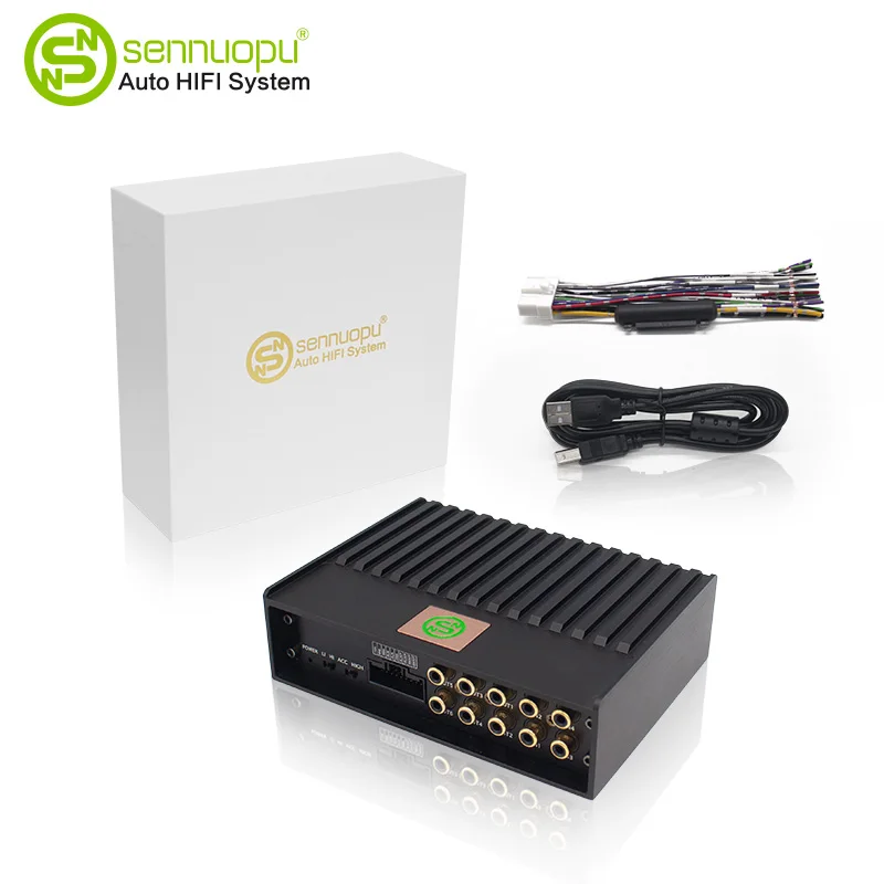 4-канальный автомобильный Стереоусилитель мощности Sennuopu SQ-8 с Bluetooth 6-канальный