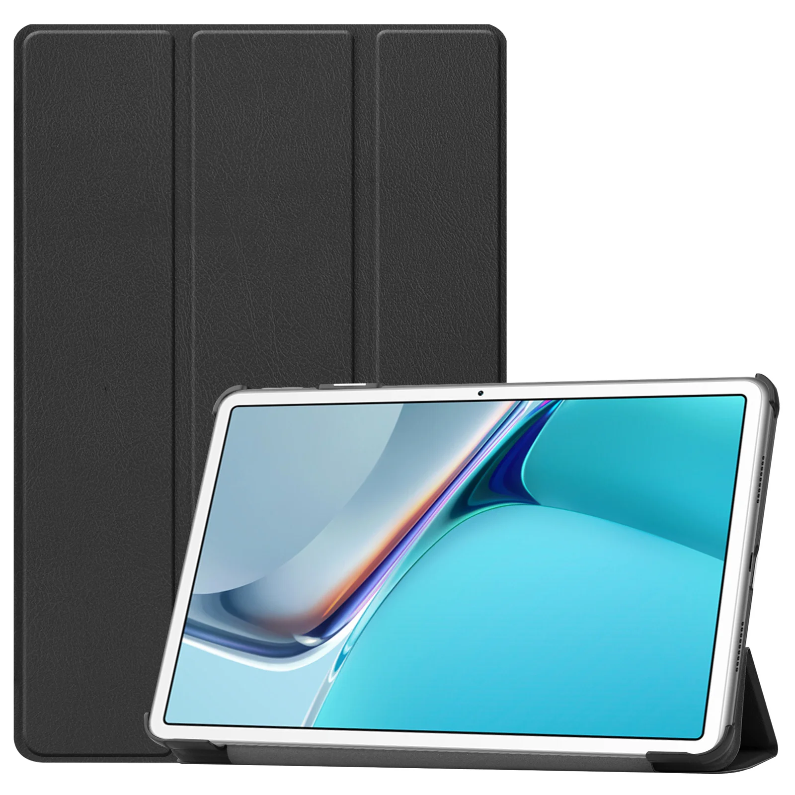 

Folio Flip Case for Huawei MatePad 11 Tri-folding PU Leather Wake Up/Sleep Shockproof Tablet Shell for Huawei MatePad 11" 2021