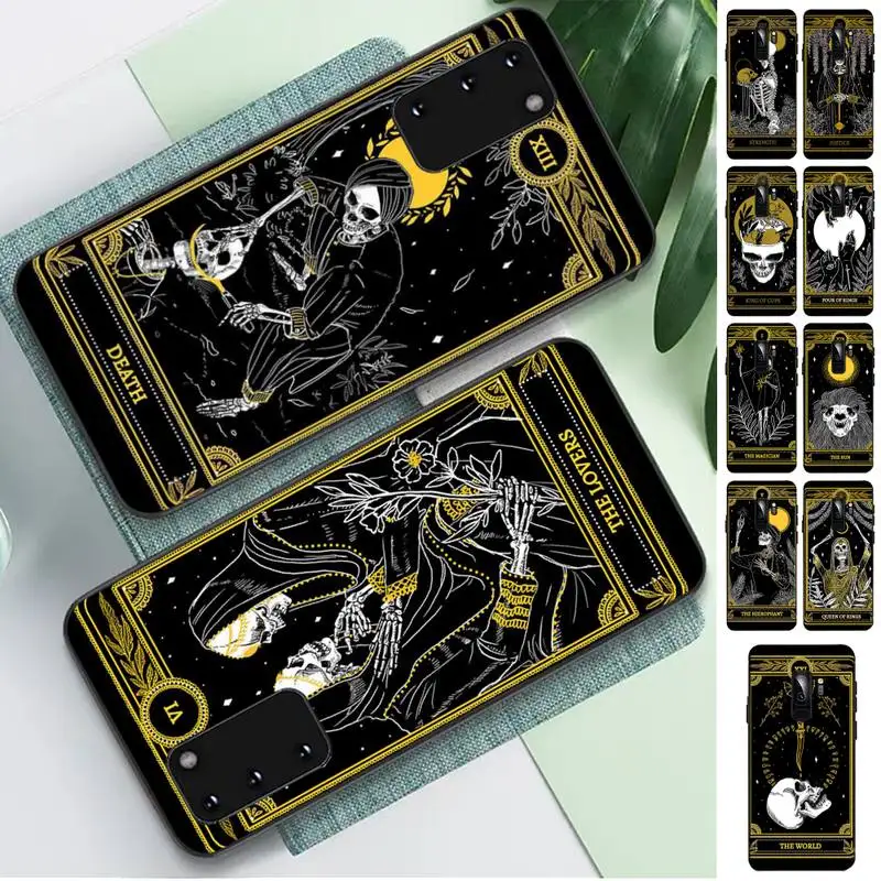 

Death Tarot Phone Case for Samsung S10 21 20 9 8 plus lite S20 UlTRA 7edge