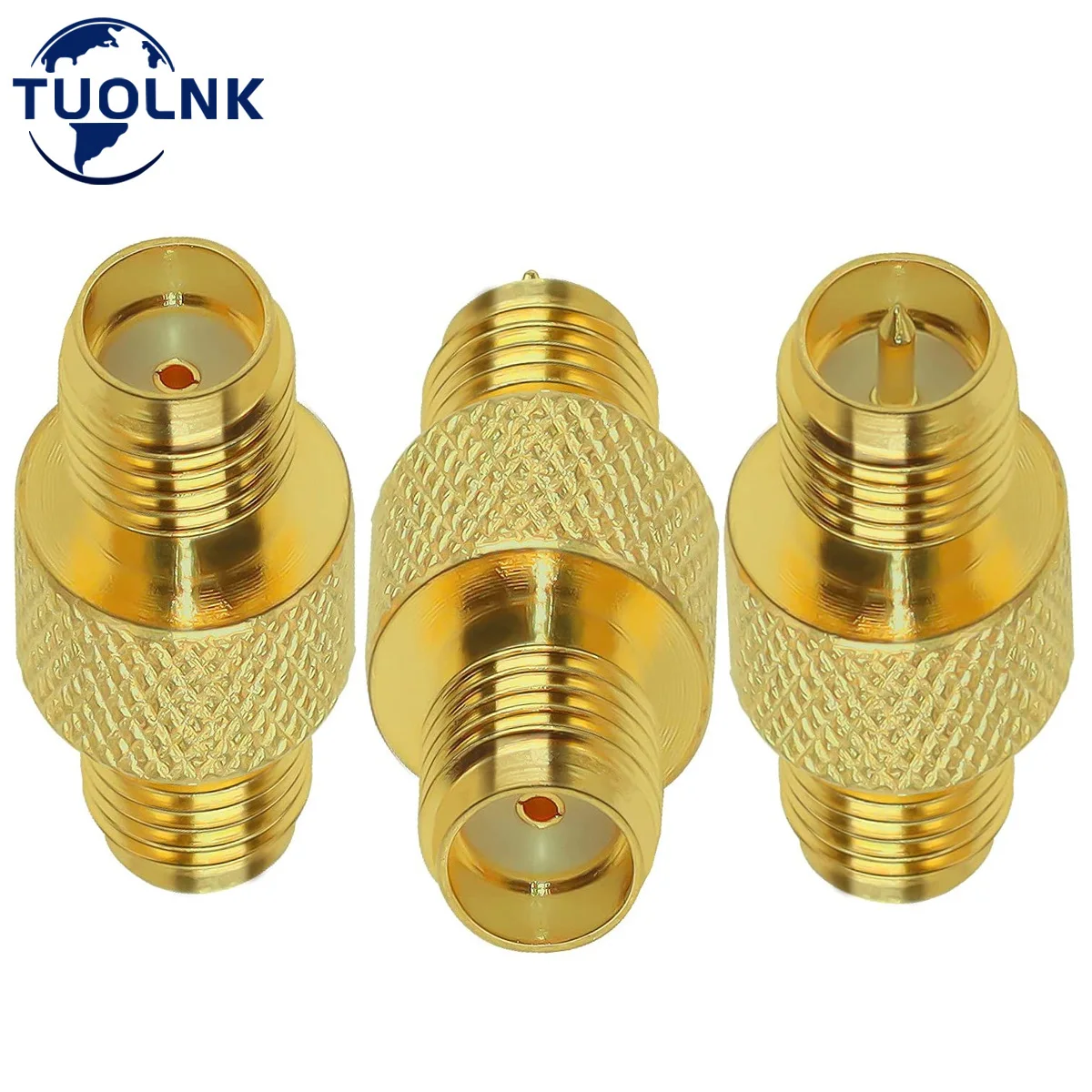 Lot/3Type 2pcs/lot SMA Barrel Connector Kit SMA Female to Female Barrel Type RF Coax Coaxial Adapter RP-SMA Jack Converter