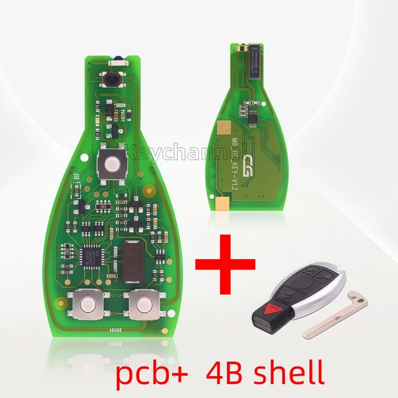 Фото Оригинальный ключ CGDI BE 315 МГц 433 МГц CG FBS3 с дистанционным управлением для Mercedes Benz W212 W207 W204 W164 W169 W210 для программатора CGDI MB №3