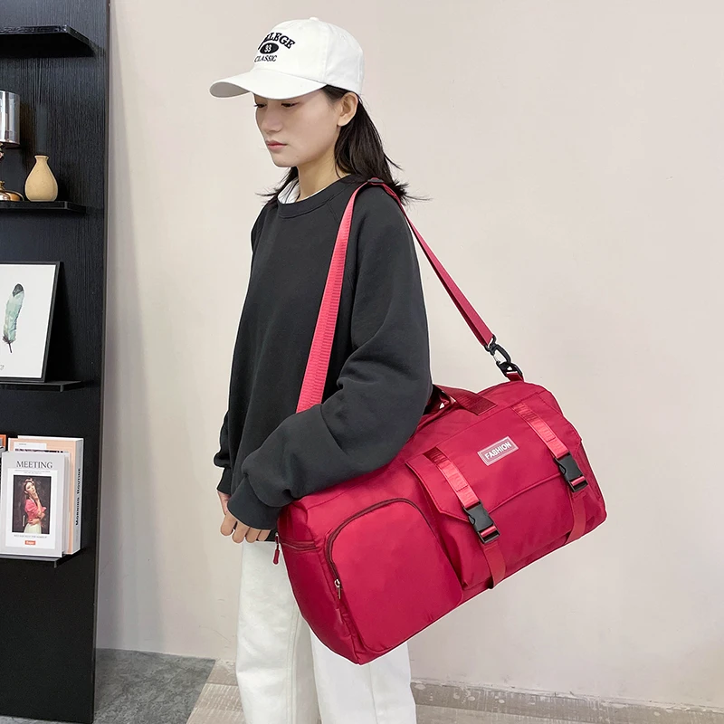 Large Capacity Korean Version Of The Fashion Travel Bag Female Backpack Trend Male Waterproof Luggage Storage Bag School Bag M12