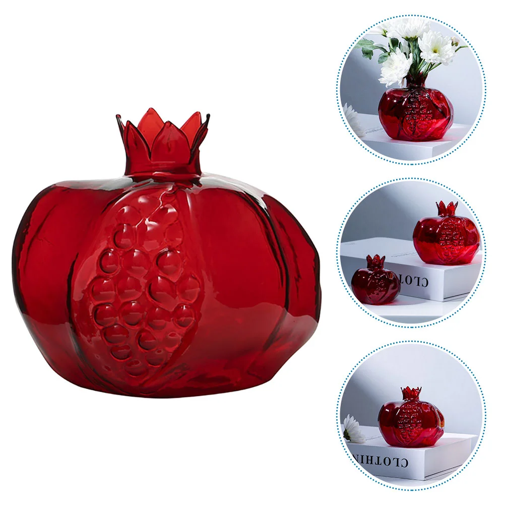 

Vase Flower Vases Glass Pot Planter Hydroponic Wedding Centerpieces Dried Pomegranate Decorative Desktoptable Hydroponics