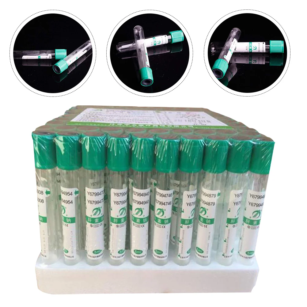 

100pcs blood test tube Conical Centrifuge Tubes Sterilized with PP Racks Vacuum Blood Tubes