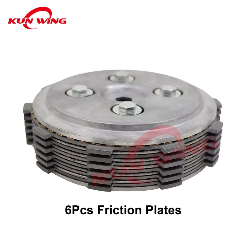 

Сцепление в сборе для YAMAHA YBR250 FAZER250 XTZ250 YS250 YBR YS FAZER XTZ 250 с 6 фрикционными пластинами в комплекте, сцепление