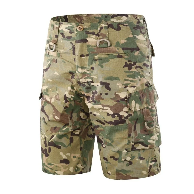 

Men Summer Outdoor Sports Fast Dry Loose Multi-pocket Cargo Shorts Male Training Climbing Hiking Military Tactical Short Trouser