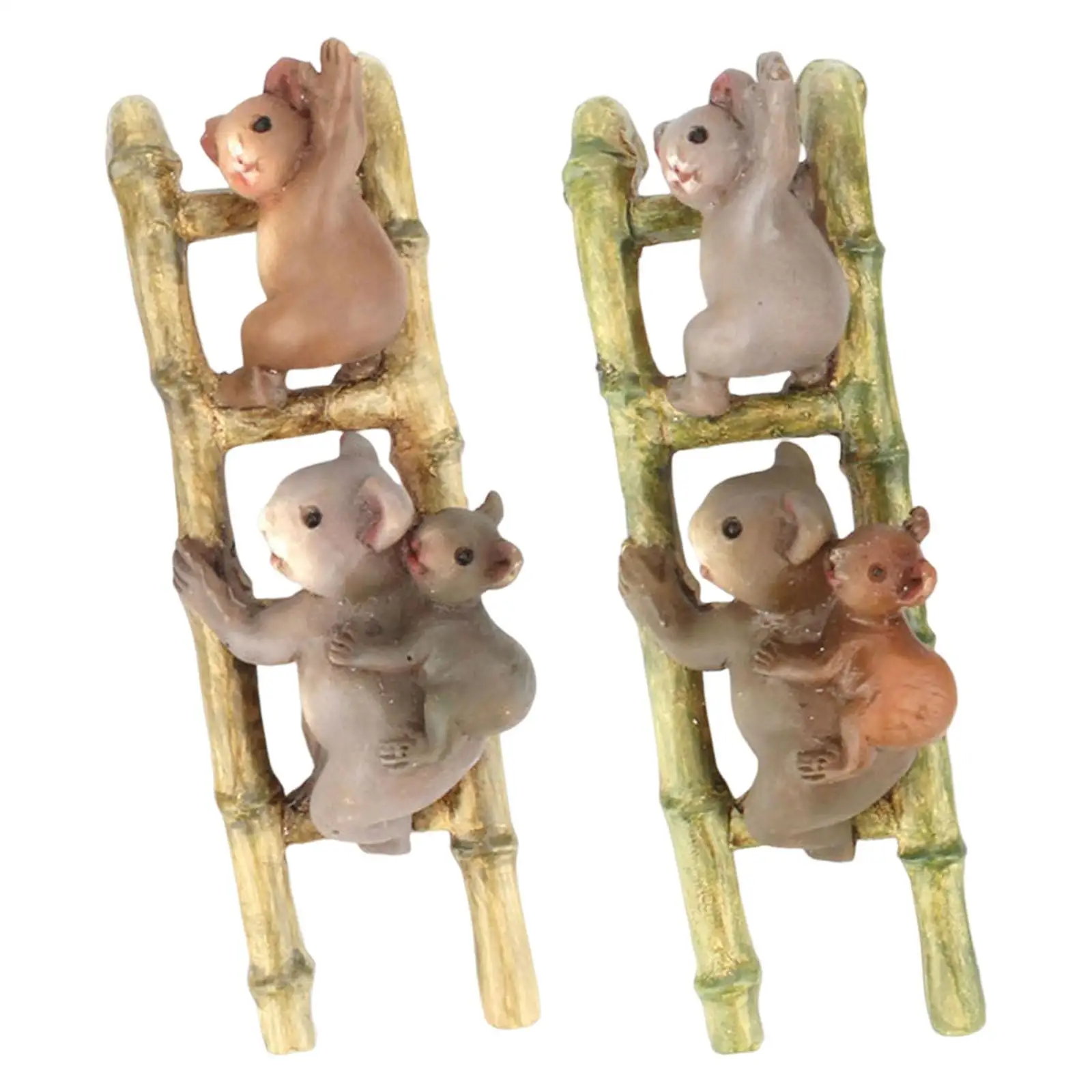 

Mini Fairy Garden Ornament Gifts Animal Model Figurines Creative Plant Pot Decoration for Micro Landscape Lawn Household Office