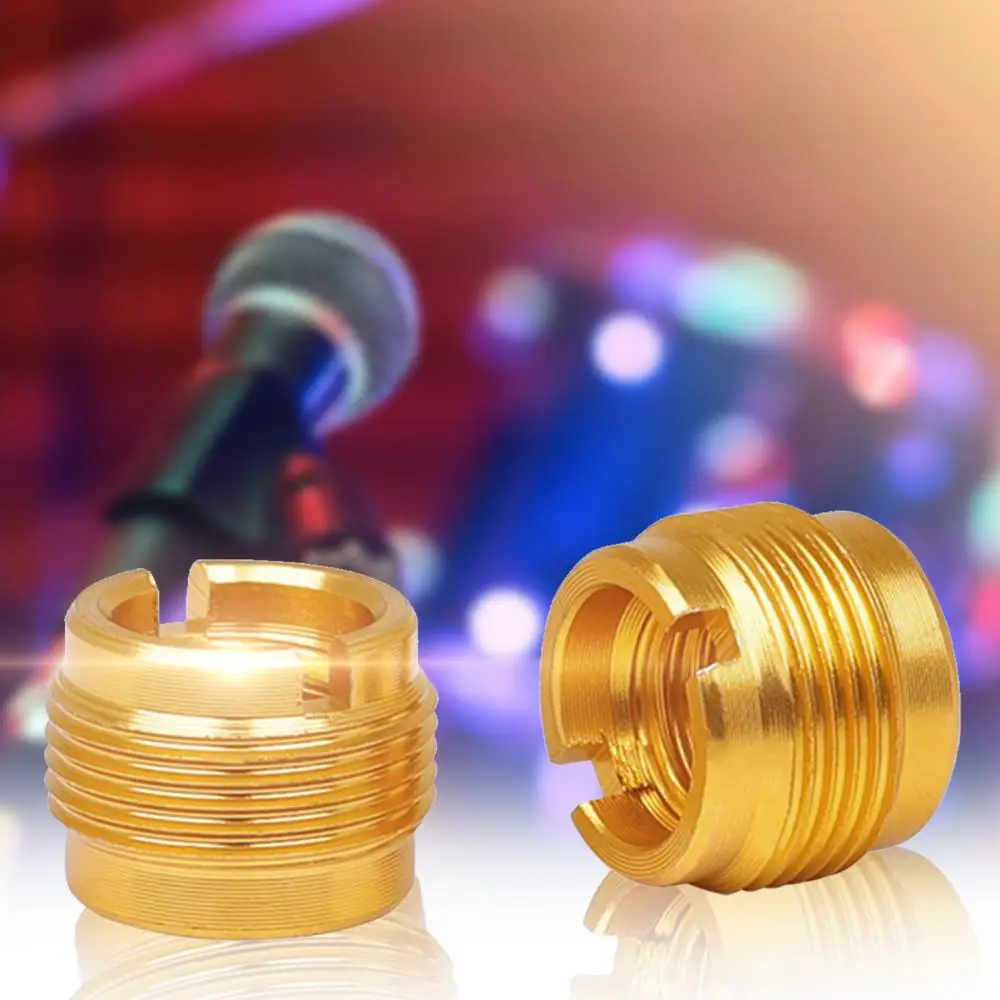 

2Pcs Microphone Mic Nut Screw Clip Thread Adaptor 3/8 to 5/8 Connector Bulk