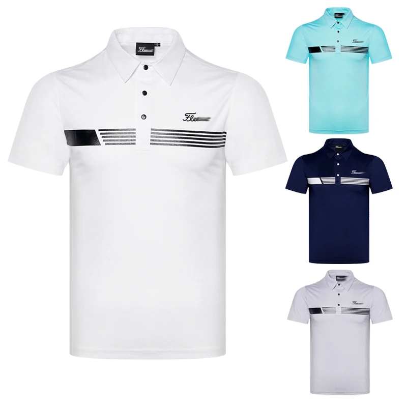 

Summer new short sleeved men's golf clothing top T-shirt outdoor sports top breathable quick drying polo shirt