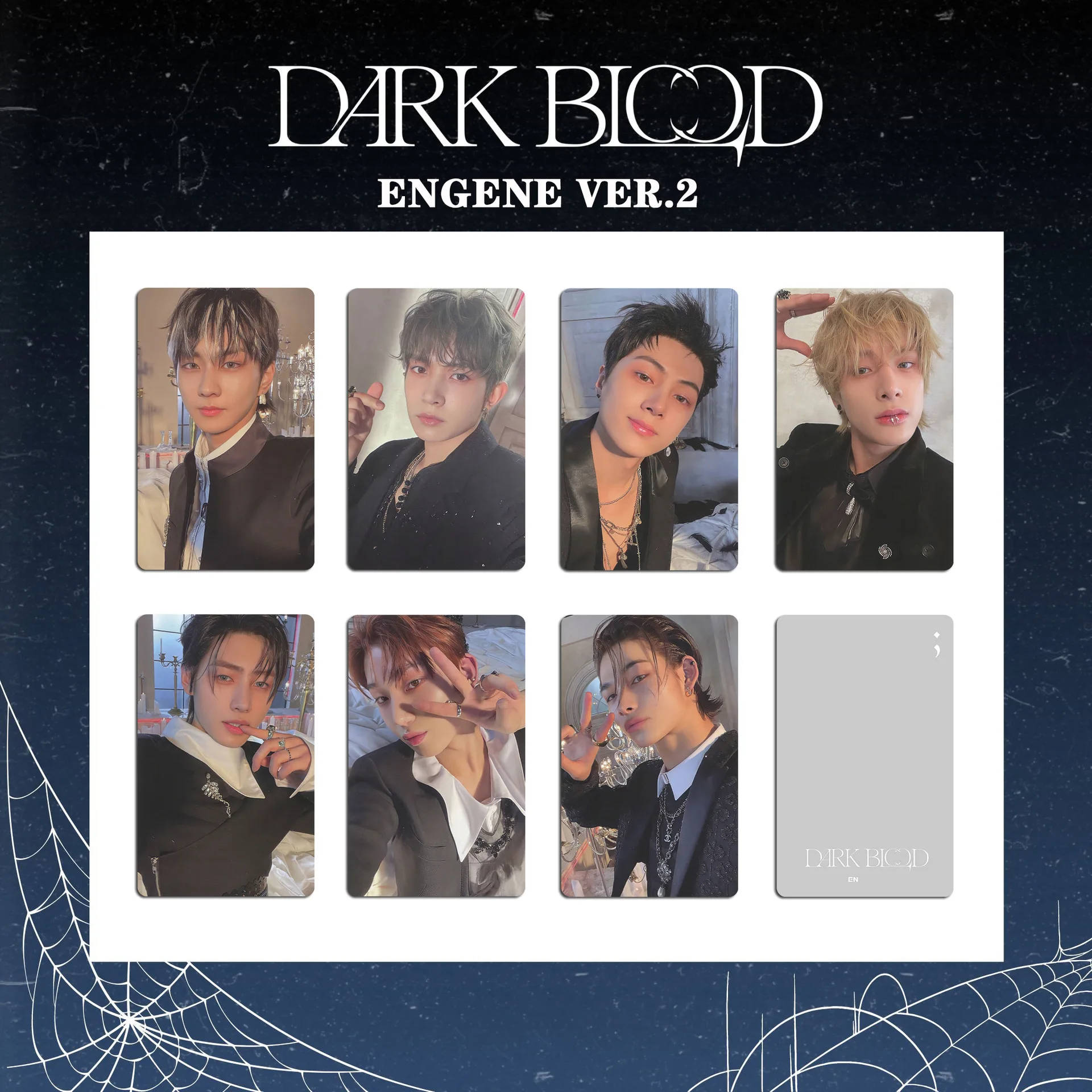 

Закладка из картона ENHYPEN DARK BLOOD