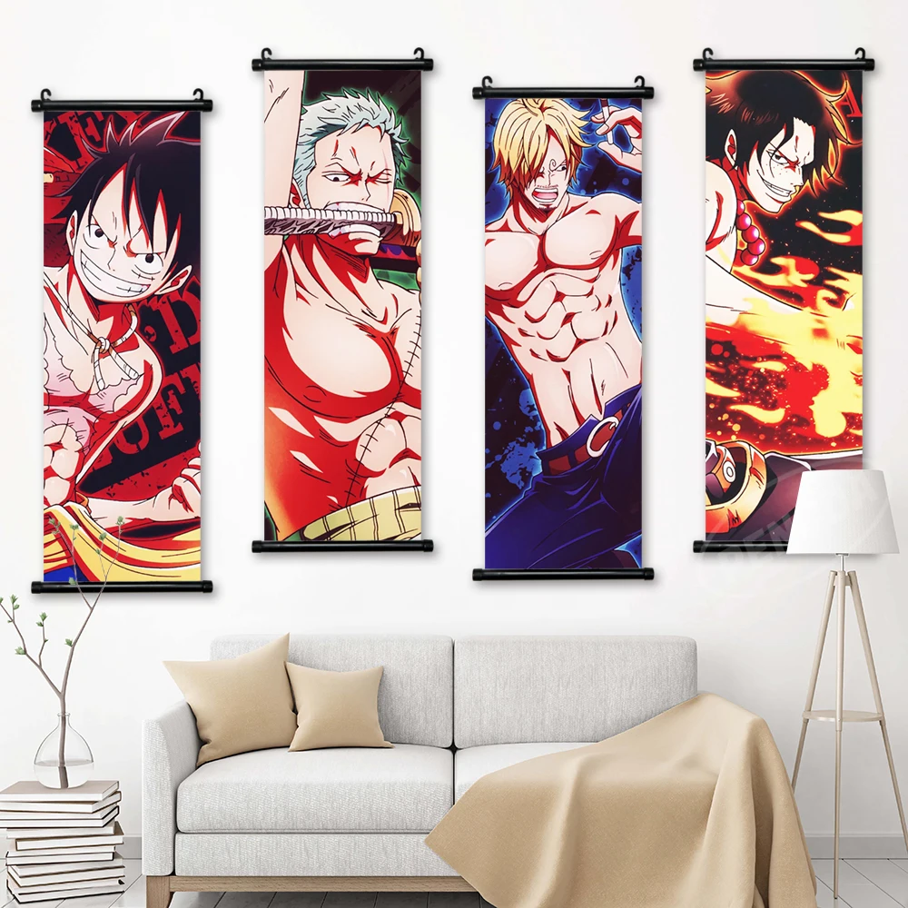 Домашний декор аниме холст фотографии Луффи постер Зоро печать Настенная