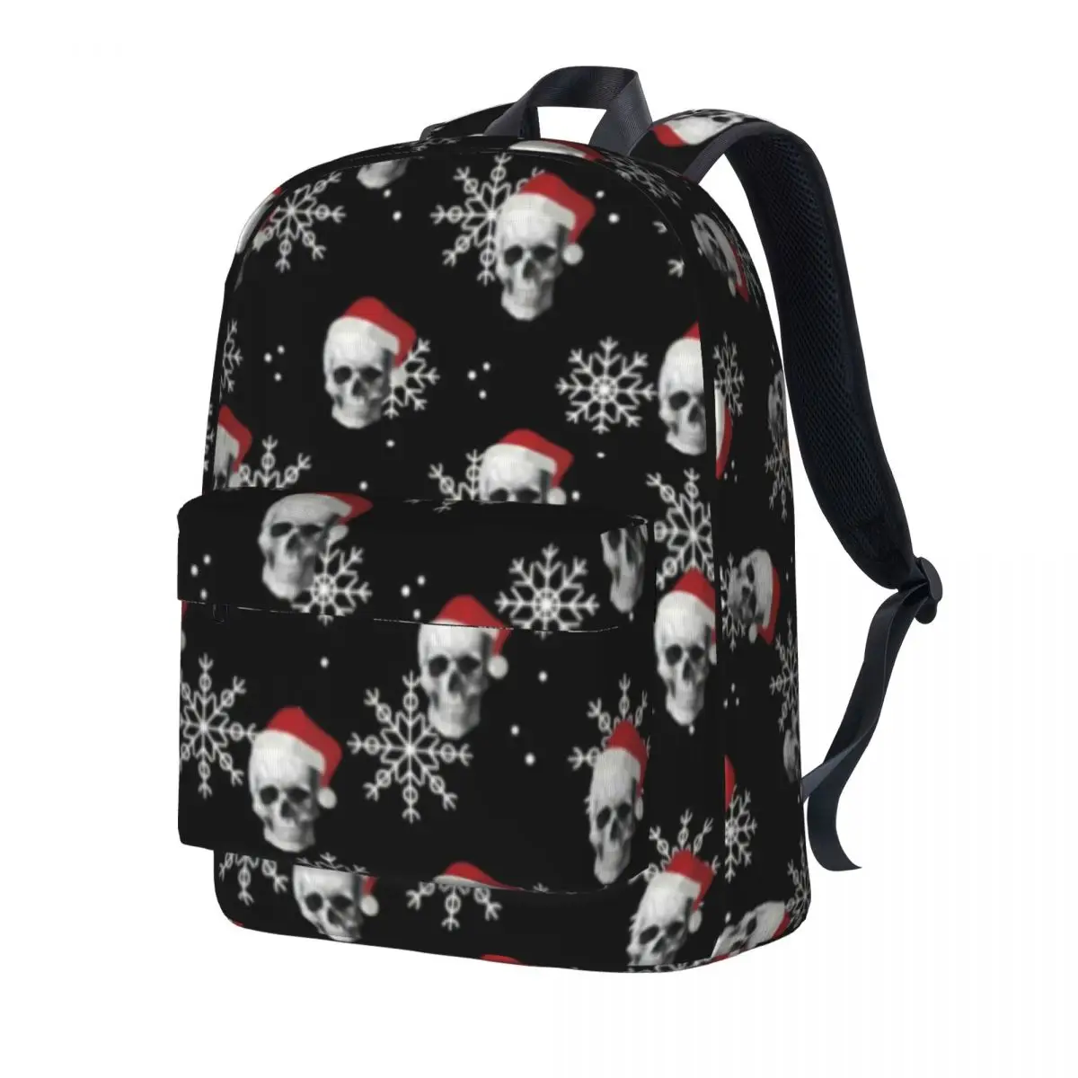 

Готический Рождественский рюкзак, рюкзаки для трекинга с черепом и Сантой, большой школьный рюкзак для мальчиков, рюкзак в эстетике