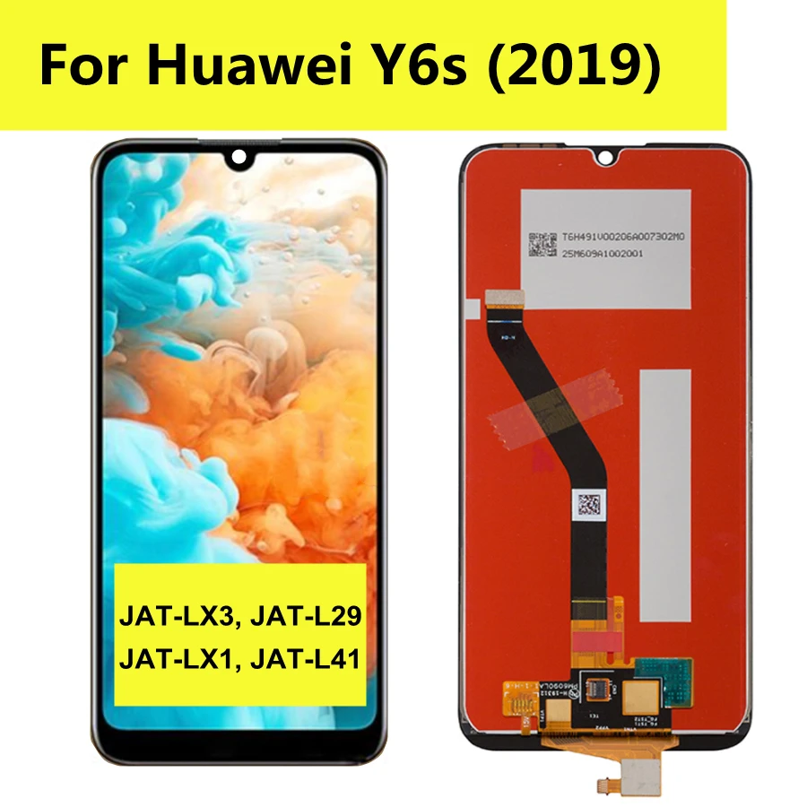 

6.09" IPS For Huawei Y6s 2019 LCD Display Touch Screen Digitizer Assembly Replacement for Huawei JAT-LX3 L29 LX1 L41 y6s 2019