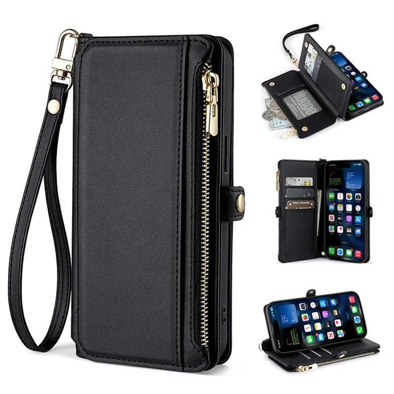 Чехлы-кошельки с откидной крышкой из искусственной кожи для Redmi Note 3 4X 5A 6 7 8T 9 9S Prime