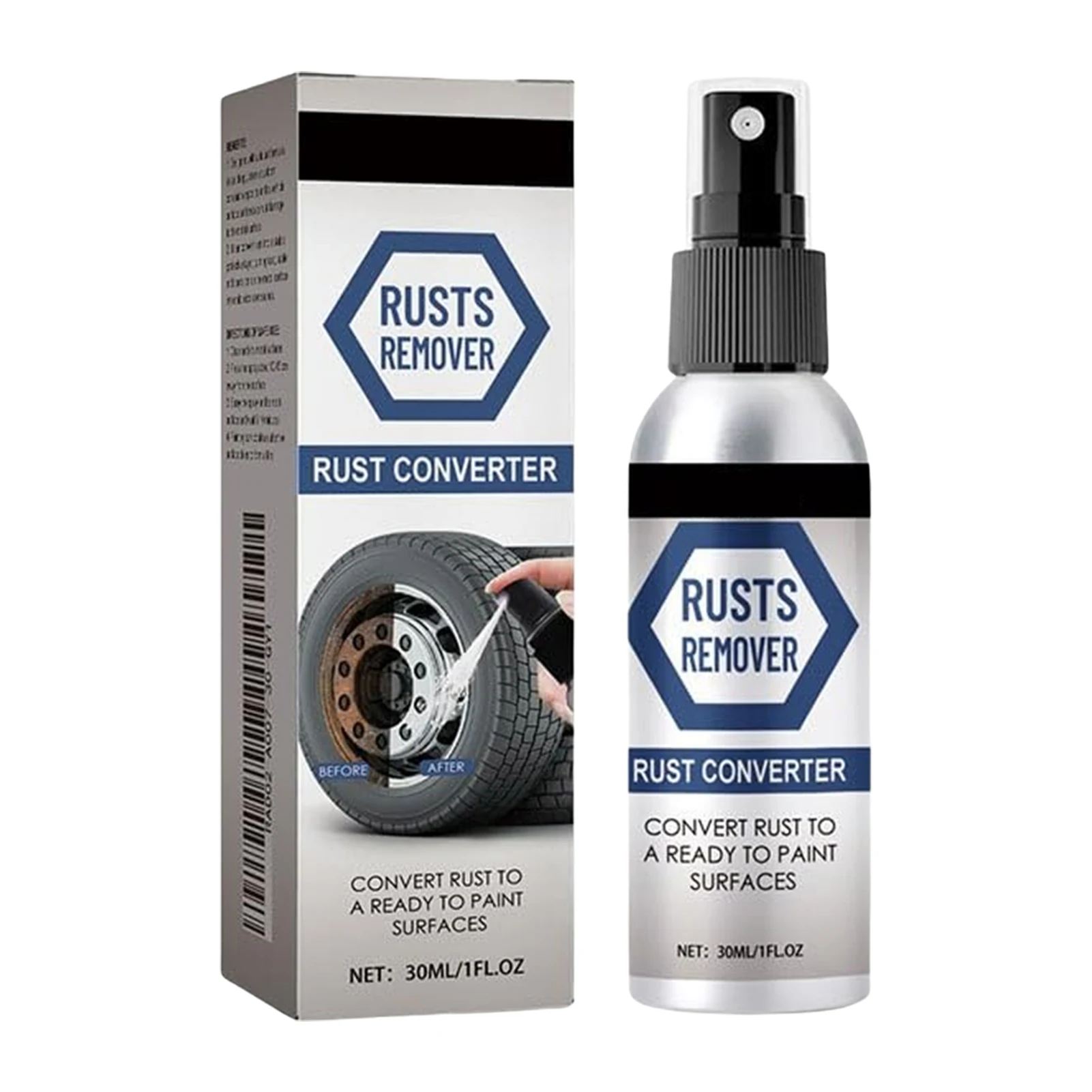 

30 мл средство для удаления пятен от ржавчины, мощный спрей для удаления ржавчины, быстросохнущий металлический растворитель от тускнений для автомобильных велосипедных цепей, кухонная утварь