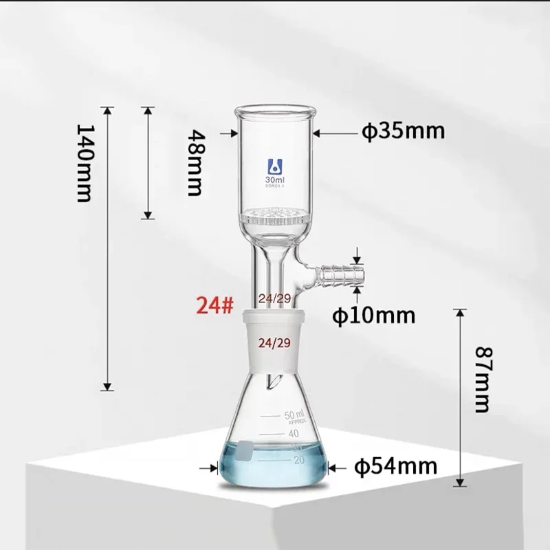 Блок аппарата для вакуумной фильтрации многолуночный стеклянный песчаный
