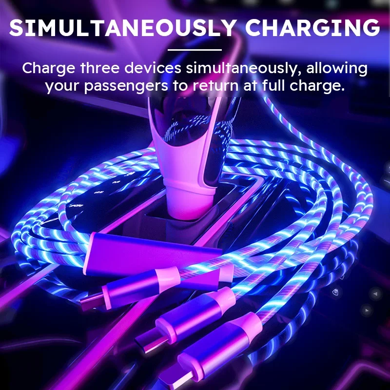 Кабель USB Type-C с подсветкой 3 А