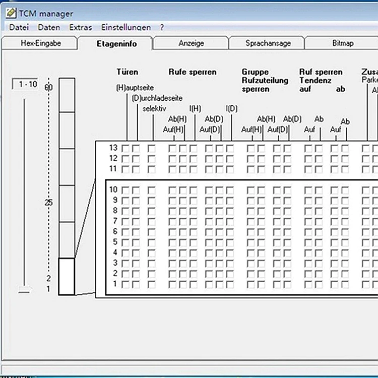 

Инструмент обслуживания TCM Manager, программа изменения параметров MC1 MC2, аксессуары для лифтов