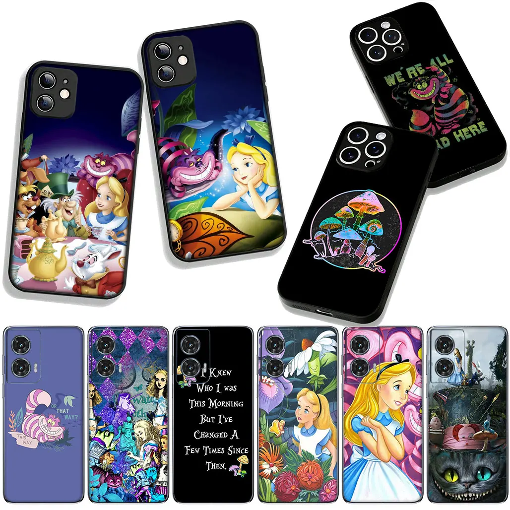Фото Чехол для телефона Xiaomi Poco F6 F7 Ultra F5 F3 X7 X6 X5 X3 NFC M7 M6 Pro C75 C65 C71 C61 Чехол Cat Alice in Wonderland Cute №4