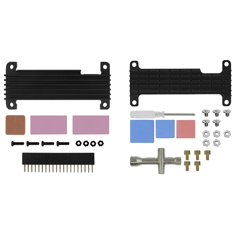 

For Raspberry Pi Zero 2W Aluminum Case Metal Shell Passive Cooling Heat Sink GPIO Header For Raspberry Pi Zero/Zero 2W