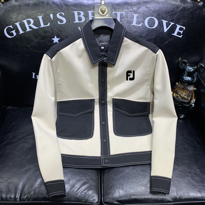 Men's Golf Clothing 2022 New Autumn Golf Jacket Men Windbreak Jacket Cycling Bomber Jacket Men J.LINDEBERG Golf Wear Horse