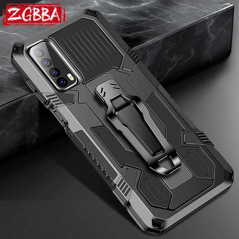 

Shockproof Protection Cover For Huawei Y9 Y7 Y5 Prime Y6 Pro Y9S Y9A Y8P Y8S Back Clip Bracket Phone Case For Huawei Y7A Y7P Y6S