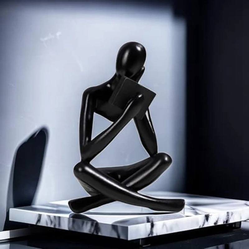 Скульптуры Thinkers статуэтка из смолы с орнаментом для чтения Декоративная