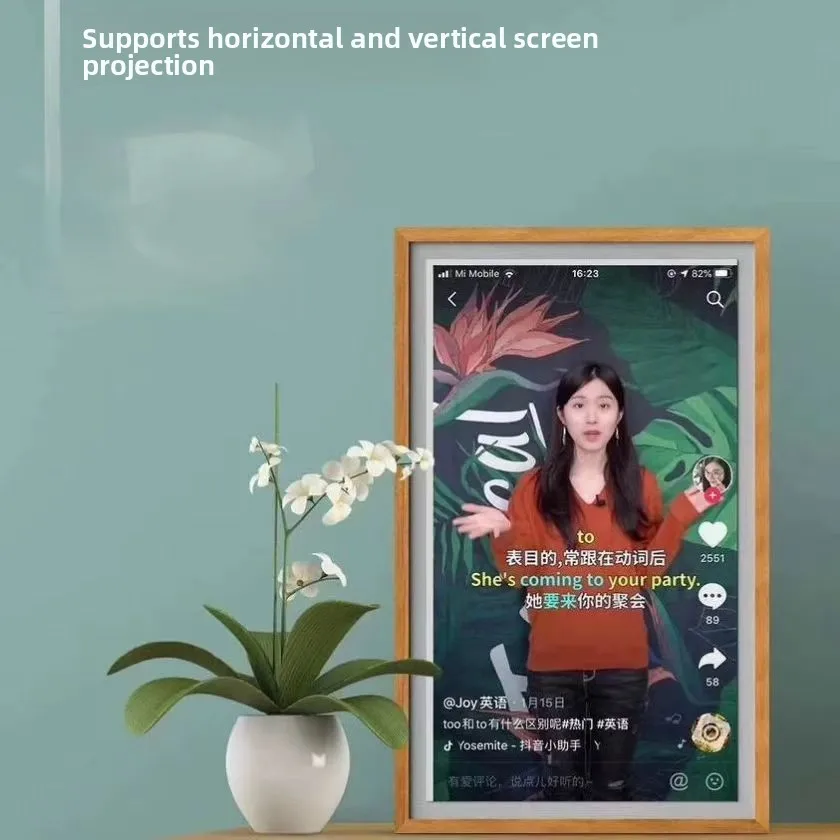 Фото Электронная фоторамка Cloud Screen Advertising с 32-дюймовым HD-дисплеем, поддержкой TF-карт, воспроизведением музыки и видео №5