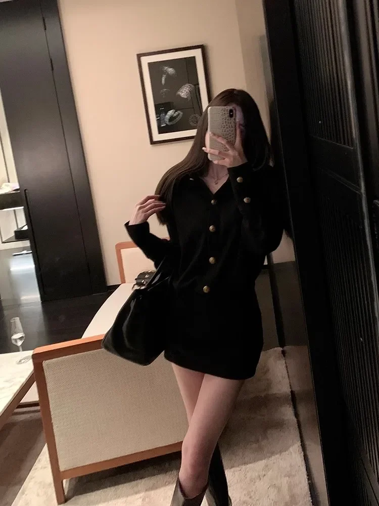 MiiiiX платье-рубашка с воротником-поло и длинными рукавами для женщин осень 2023