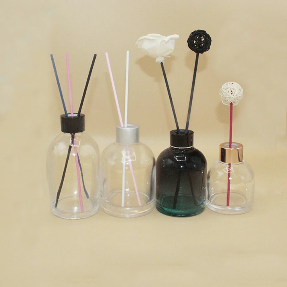100ml&150ml Fragrance glass diffuser bottle&Aromatherapy glass bottle include alumites circle and plastic lids