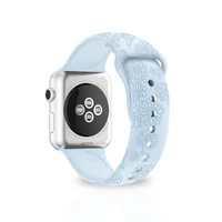 snow strap for apple watchband 44mm 40mm 38mm 42mm 41mm 45mm sculpture silicone bracelet for iwatch series 7 6 5 4 3se watchband