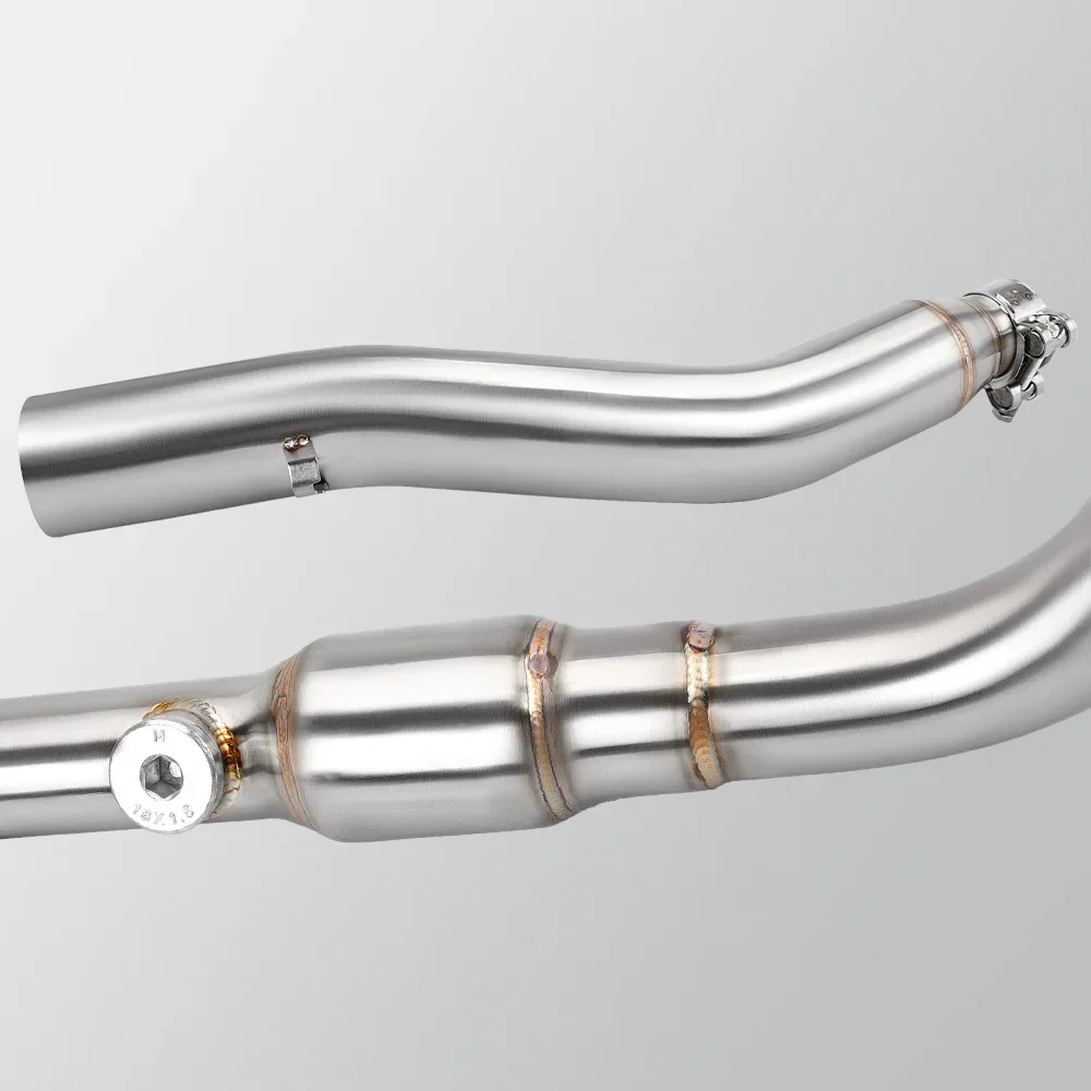 Модификация мотоцикла выхлопная труба из нержавеющей стали для Mt15/r15 4 в двойной