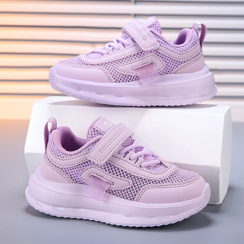 Летняя новая сетчатая дышащая обувь на липучке для спорта и отдыха мальчиков