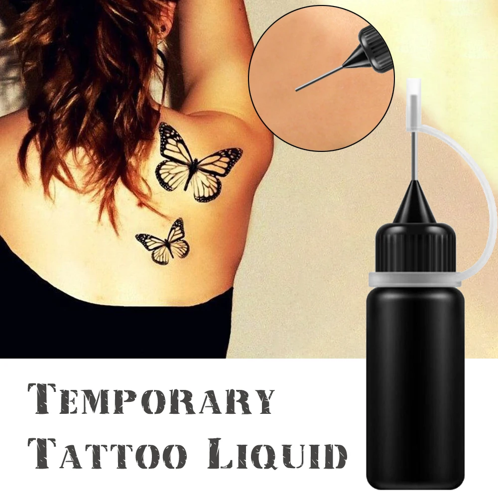 Временная татуировка хной 10 мл жидкая тату-паста черные коричневые красные