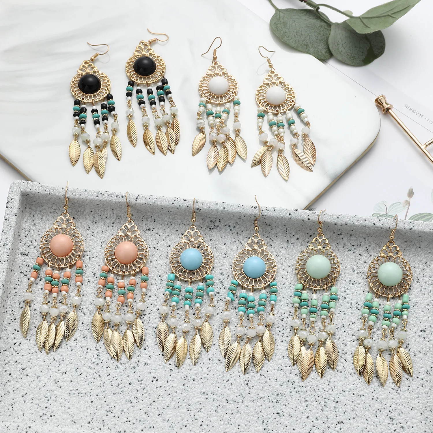 

New 2022 Bohemian Handmade Ethnic Style Long Fringe Earrings