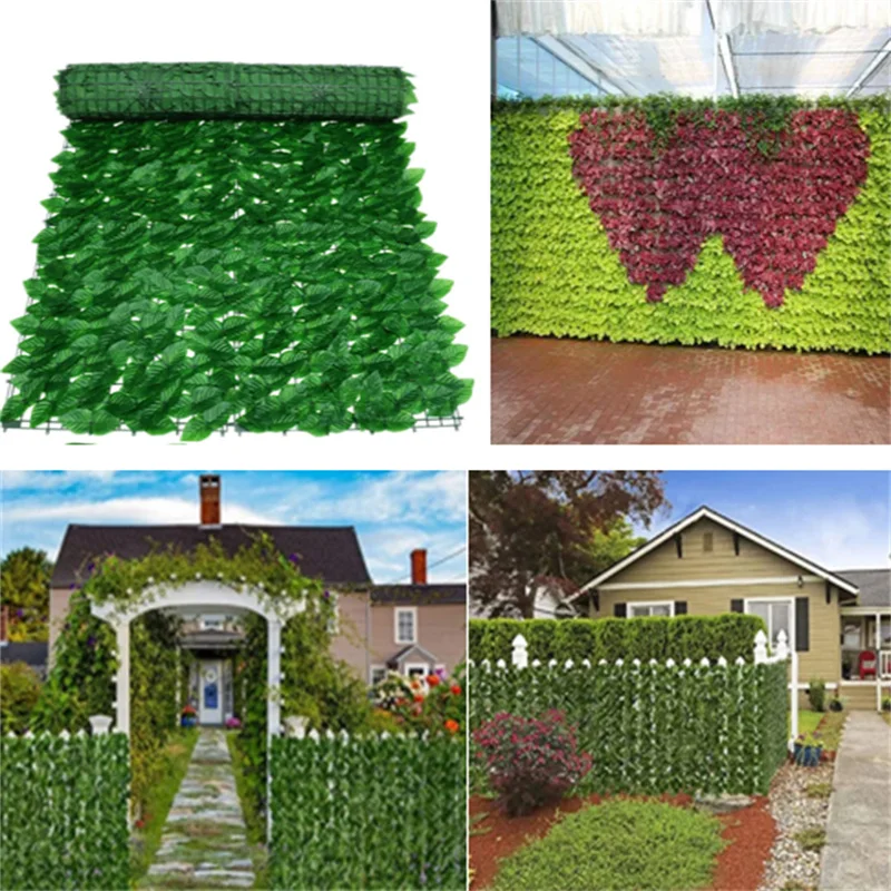 Искусственная изгородь искусственная забор из листьев украшение для домашнего