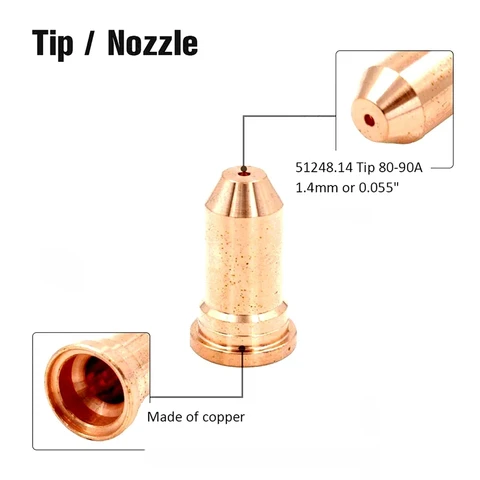 10 шт. 51246 51248 наконечник сопла для P100 PT100 IPT-100 PTM-100 PT-100 IPT100 PTM100 расходные материалы для плазменной резки