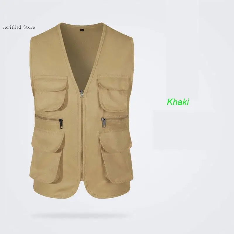 Карманная рабочая одежда для журналистов безопасный жилет мужчин и женщин