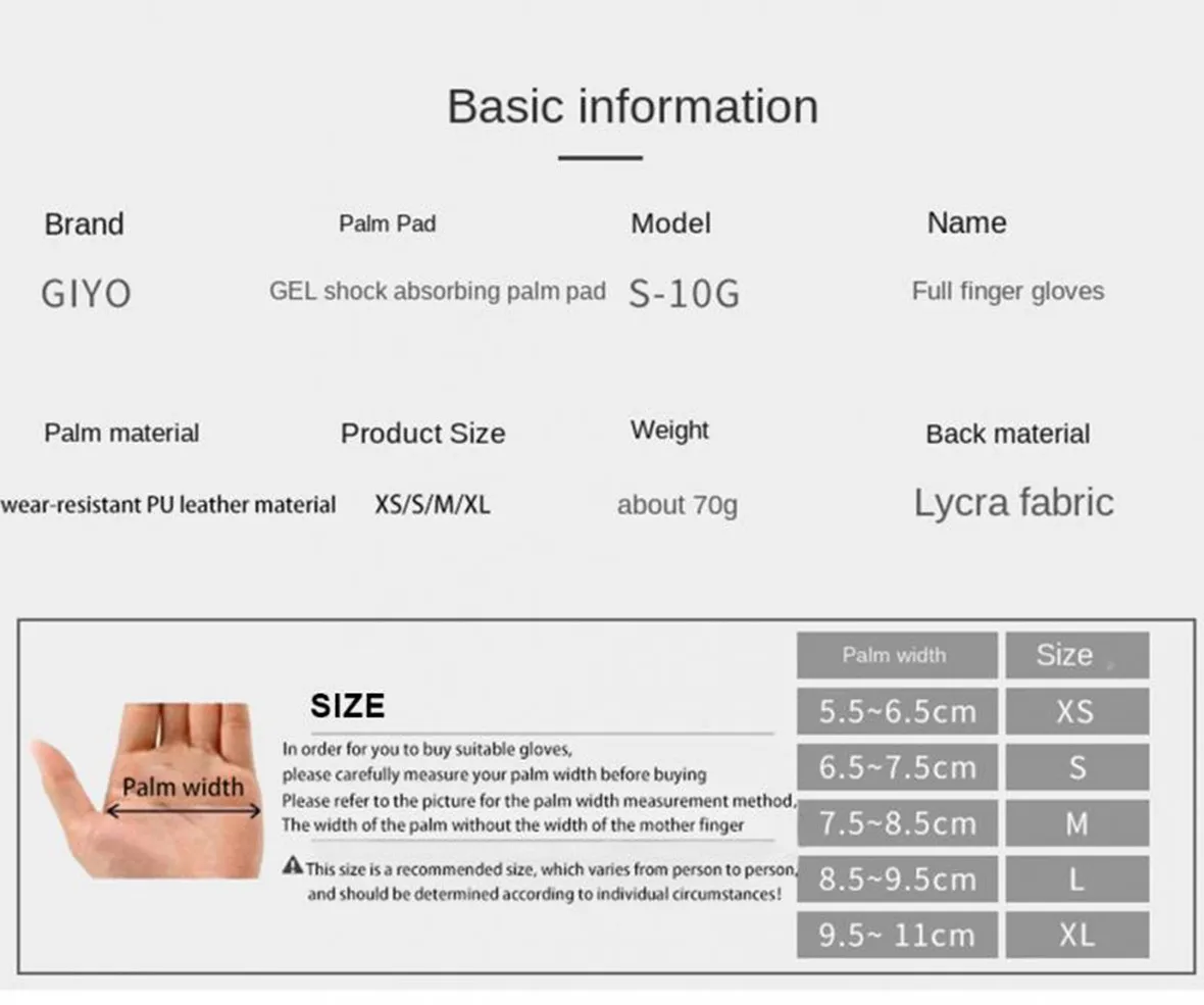 Перчатки Giyo унисекс из лайкры для мужчин и женщин митенки с полупальцами езды на