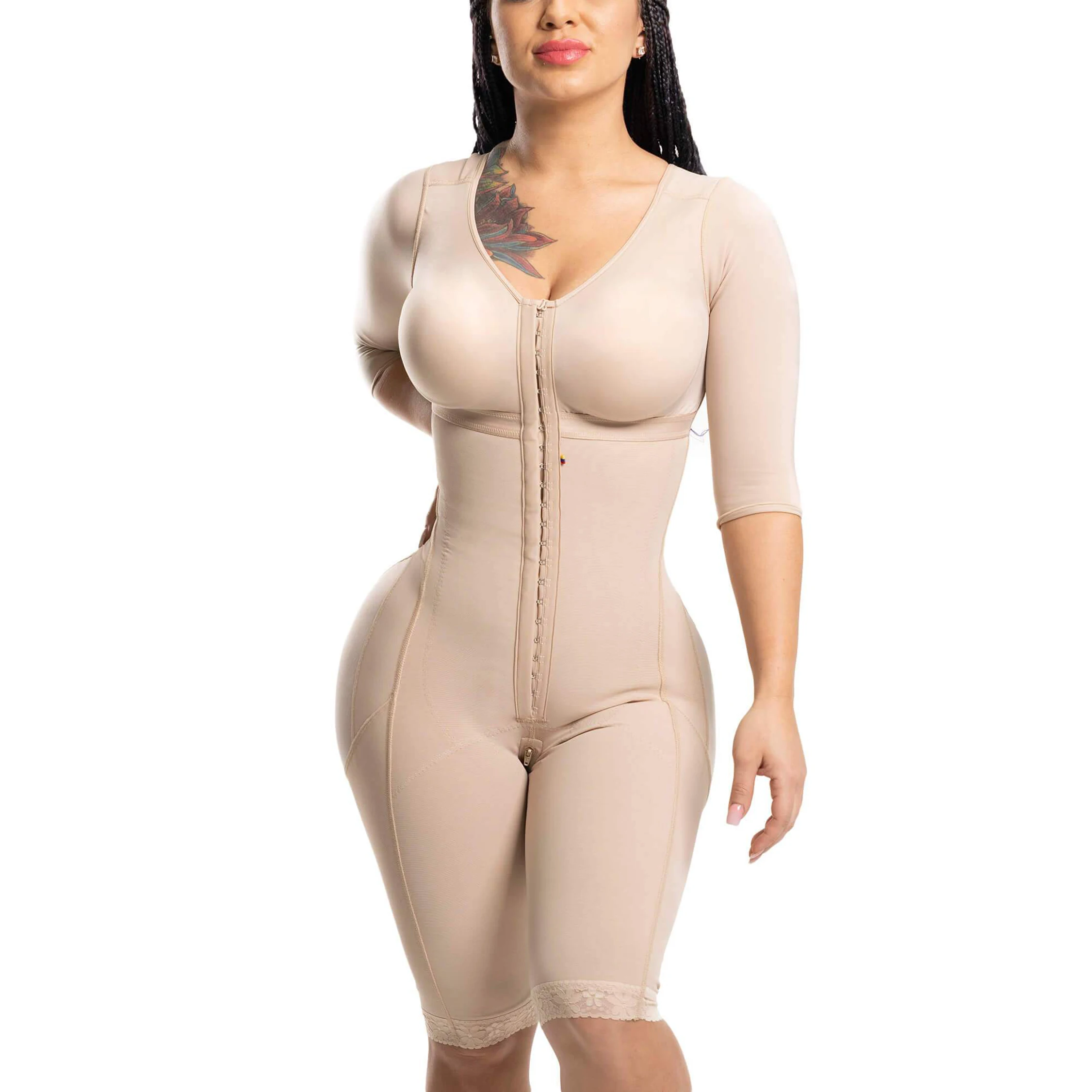 Full Body Shapers Faja Colombianas Postpartum Girdles Post Surgery Shapewear with Adjustable Hooks Tummy Control Buttlift Corset