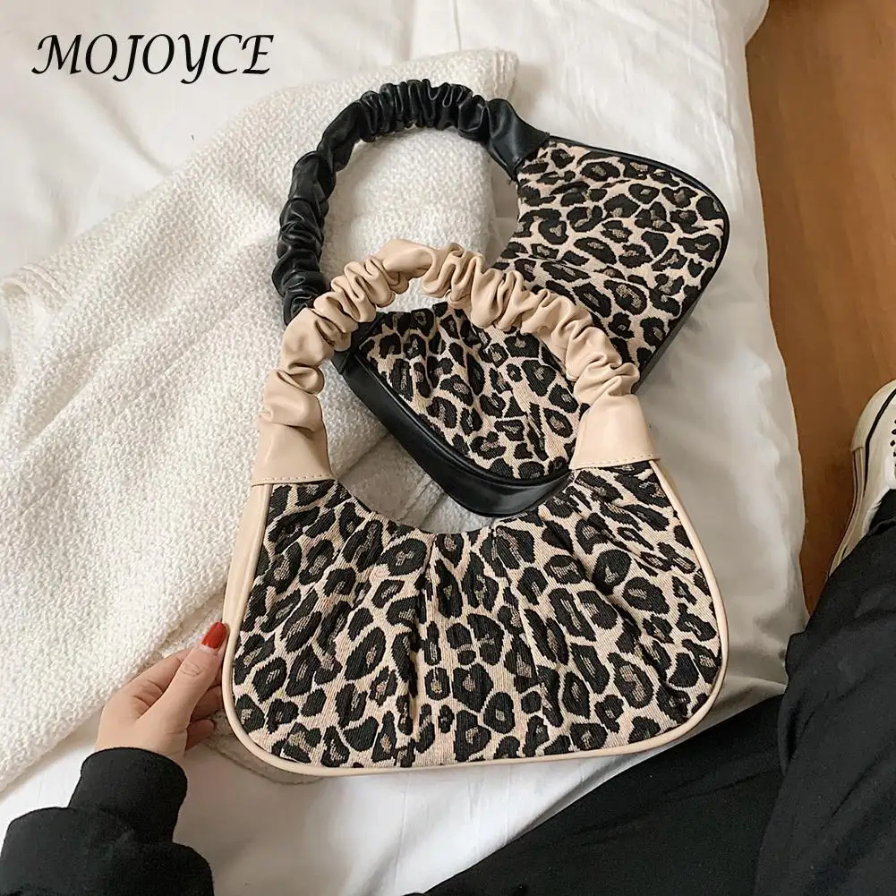 

Vintage Women Handbags PU Leather Casual Leopard Print Design Handbags Shopping Handbags Purse Friends Gifts