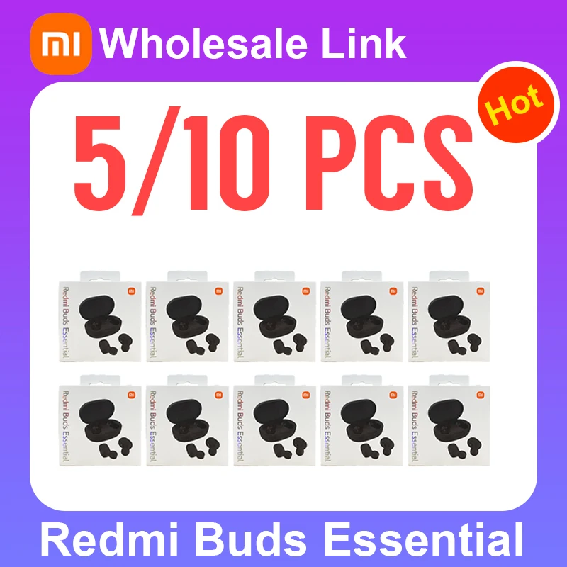 Наушники-вкладыши Xiaomi Redmi Buds Essential 2C Bluetooth, сменные наушники-вкладыши, настоящие беспроводные наушники, музыкальная гарнитура