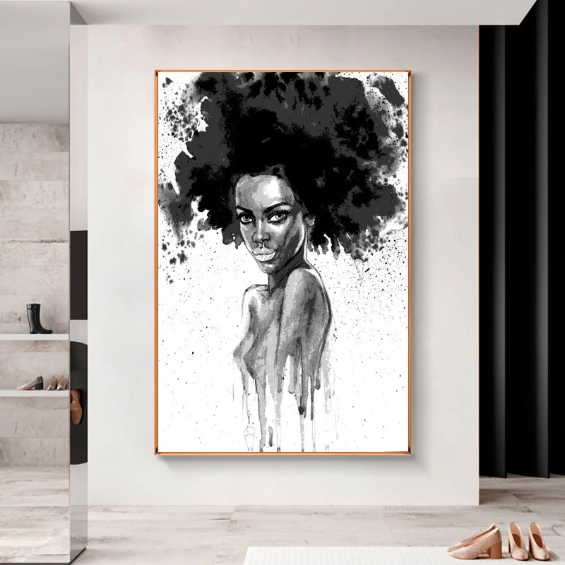 

Abstract Female Art Painting Realistic Poster Canvas Printing Modern Home Living Room Bedroom Wall Art Decoration Picture